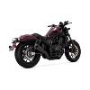 VANCE & HINES, SILENCIEUX D'ÉCHAPPEMENT À ENFILER UPSWEEP. NOIR MAT pour Honda rebelle 1100