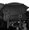 Sacoche latérale en Cuir véritable couleur Noir  avec fixations pour Indian  scout , scout bobber , chief , chief bobber, super scout  ( Coté Gauche, Droite ou D+G)