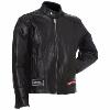 BLOUSON en Cuir patchwork noir Aigle / Live To Ride - HOMME