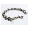 Bracelet Gourmette en Acier Chromé environ 18cm Amigaz 