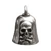 Guardian Bells - Clochette porte clés porte-bonheur Bikers Tête de Mort SKULL  (EN ETAIN SANS PLOMB)