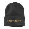 BONNET ISOLÉ À REVERS AVEC LOGO CARHARTT NOIR