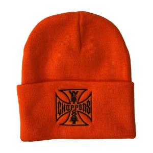  WCC - Bonnet brodé West Coast Choppers  Orange en polyacrylique