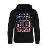 sweat Pull ROUTE 66 AMERICA EPIC HOODIE Noir American Flag 