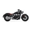 V&H SILENCIEUX VANCE & HINES Twin Slash 3" Slip-on Chrome pour Indian scout ( A partir de 2015 / 2022)