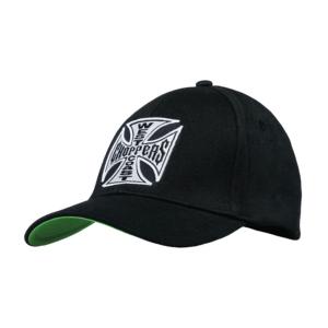 WEST COAST CHOPPERS : Casquette  WCC logo noire et blanche 666