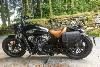 Sacoche latérale en Cuir véritable couleur Noir  avec fixations pour Indian  scout , scout bobber , chief , chief bobber, super scout  ( Coté Gauche, Droite ou D+G)