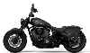 Sacoche latérale en Cuir véritable couleur Noir  avec fixations pour Indian  scout , scout bobber , chief , chief bobber, super scout  ( Coté Gauche, Droite ou D+G)