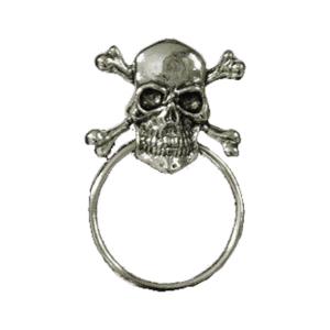 Pin's  avec passant Support de lunette Tete de Mort Skull    (pins)