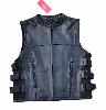 Gilet en Cuir de Vachette - Style pare balle / Swat Tête de Mort SKULL