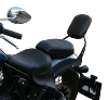 Sissy bar NOIR , Bas , sans porte paquet (autres choix possible) pour INDIAN Chief