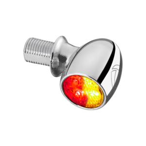 KELLERMANN : Paire de clignotants Chrome à Led avec fonction feu stop & clignotants (3 en 1)