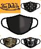 LOT de 4 Masques VON DUTCH en TISSU LAVABLE EN TROIS COUCHES Covid 19