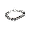 Bracelet Gourmette en Acier Chromé environ 18cm Amigaz 