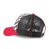 VON DUTCH Casquette à filet rouge noir damier 