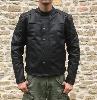 * Sur Commande & sur Mesure * Blouson en Cuir Noir (ref 0402A)