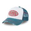 VON DUTCH casquette cap hat adulte réglable blanc turquoise 