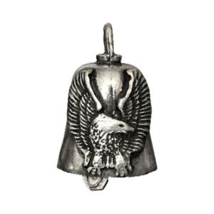 Guardian Bells - Clochette porte clés porte-bonheur pour Bikers Motif Aigle (EN ETAIN SANS PLOMB)