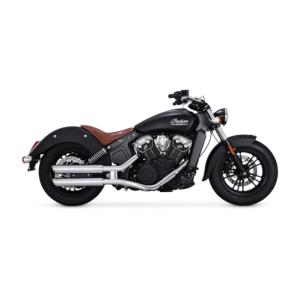 V&H SILENCIEUX VANCE & HINES Twin Slash 3" Slip-on Chrome pour Indian scout ( A partir de 2015 / 2022)